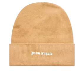 Classic Logo Beanie - Sand/White